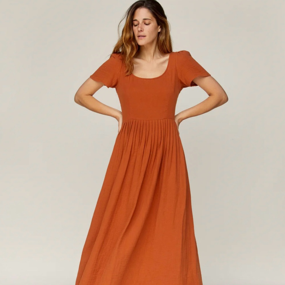 Christy Dawn Scarlett Dress in Rust